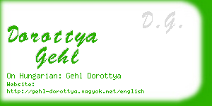 dorottya gehl business card